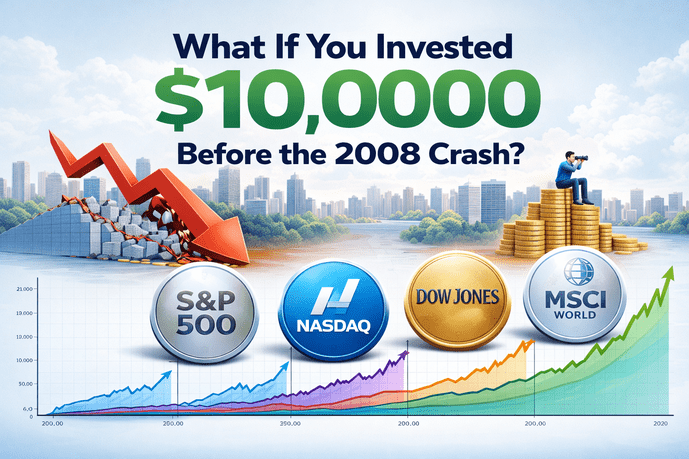 What If You Invested 10,000 Before the 2008 Crash Index Comparison